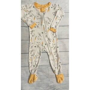 Burt’s Bees Toddler Bunny Rabbit Footed Sleeper Pajamas (PJs), Size 18 months